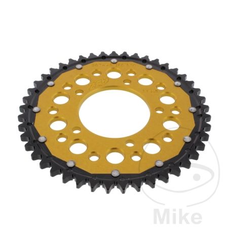 Corona Dual ZF 45 Dientes Paso 525 Dorada | Motos Camaral