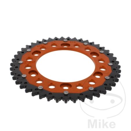Corona Dual ZF 45 Dientes Paso 525 Naranja | Motos Camaral