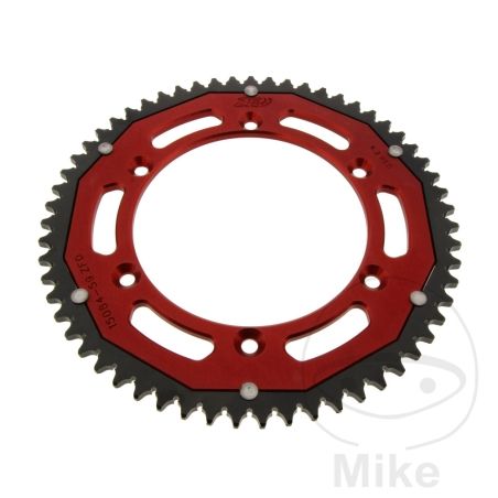 Corona Dual ZF 59 Dientes Paso 428 Roja | Motos Camaral