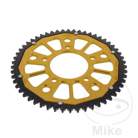Corona Dual ZF 54 Dientes Paso 428 Dorada | Motos Camaral