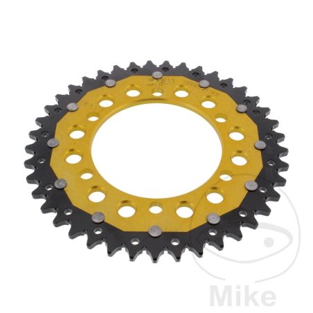 Corona Dual ZF 41 Dientes Paso 520 Dorada | Motos Camaral