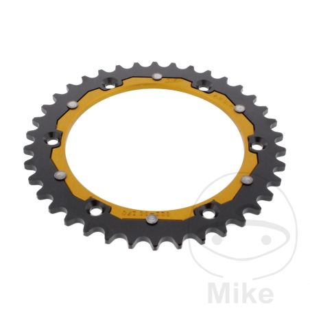 Corona Dual ZF 38 Dientes Paso 520 Dorada | Motos Camaral