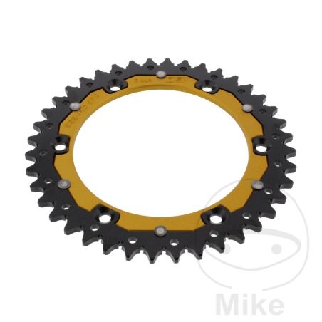 Corona Dual ZF 40 Dientes Paso 520 Dorada | Motos Camaral