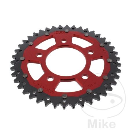 Corona Dual ZF 42 Dientes Paso 525 Roja | Motos Camaral