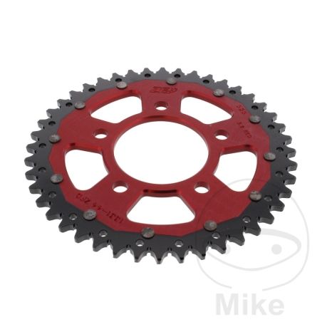 Corona Dual ZF 44 Dientes Paso 525 Roja | Motos Camaral