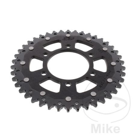 Corona Dual ZF 42 Dientes Paso 525 Negra | Motos Camaral