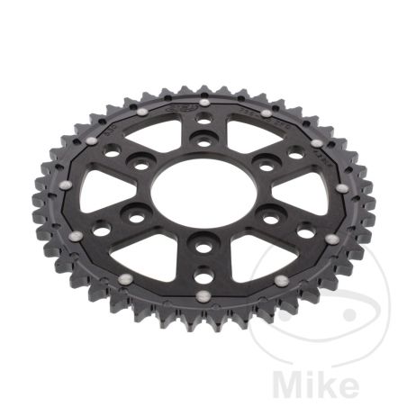 Corona Dual ZF 45 Dientes Paso 530 Negro | Motos Camaral