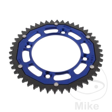 Corona Dual ZF 46 Dientes Paso 420 Azul | Motos Camaral