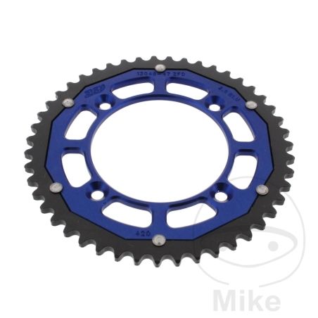 Corona Dual ZF 47 Dientes Paso 420 Azul | Motos Camaral