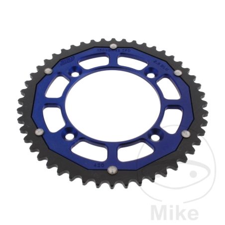 Corona ZF Dual 48 Dientes Paso 420 Azul | Motos Camaral