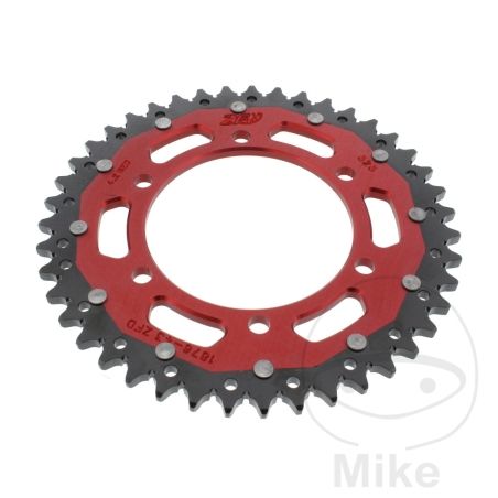 Corona ZF Dual 43 Dientes Paso 525 Rojo | Motos Camaral