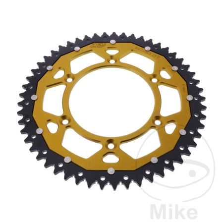 Corona Dual ZF 53 Dientes Paso 520 Dorada | Motos Camaral