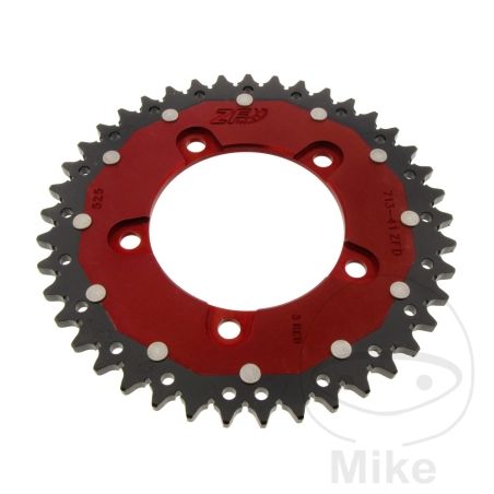 Corona Dual ZF 41 Dientes Paso 525 Roja | Motos Camaral