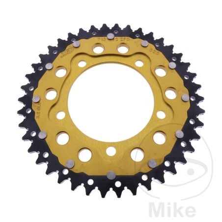 Corona Dual ZF 42 Dientes Paso 525 Dorada | Motos Camaral