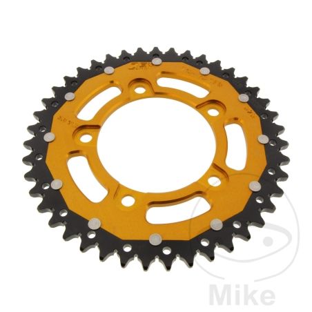 Corona ZF Dual 43 Dientes Paso 525 Dorada | Motos Camaral