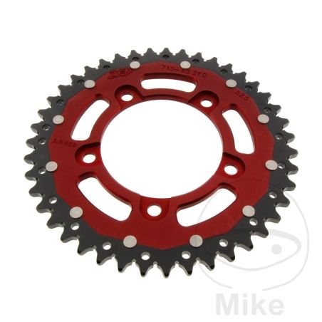 Corona Dual ZF 43 Dientes Paso 525 Roja | Motos Camaral