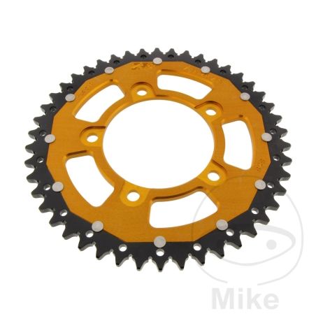 Corona Dual ZF 46 Dientes Paso 525 Dorada | Motos Camaral