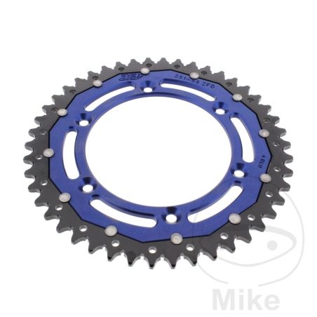 Corona ZF Dual 46 Dientes Paso 520 Azul | Motos Camaral