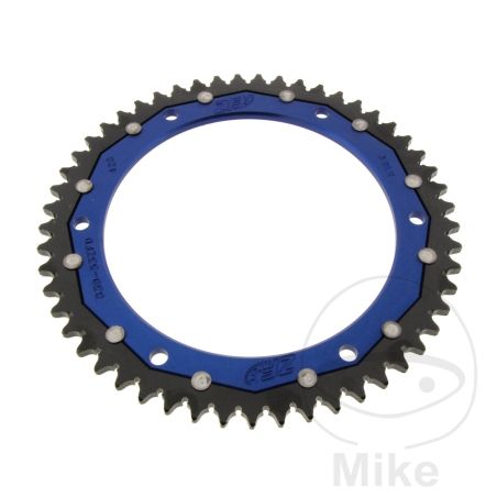 Corona Dual ZF 53 Dientes Paso 428 Azul | Motos Camaral