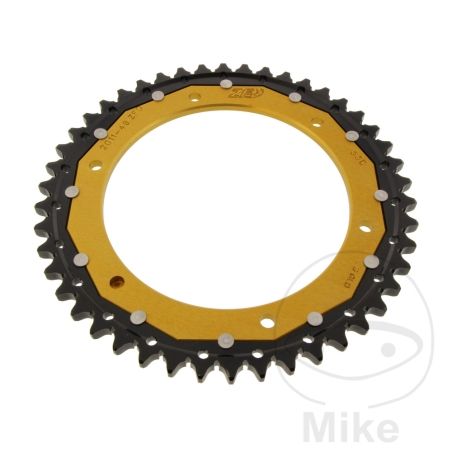 Corona Dual ZF 46 Dientes Paso 530 Dorada | Motos Camaral