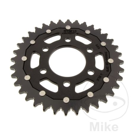 Corona Dual ZF 36 Dientes Paso 525 Negra | Motos Camaral