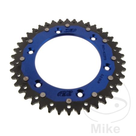 Corona Dual ZF 42 Dientes Paso 520 Azul | Motos Camaral