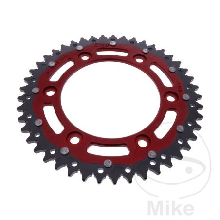 Corona ZF Dual 45 Dientes Paso 520 Roja | Motos Camaral
