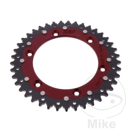 Corona Dual ZF 41 Dientes Paso 520 Roja | Motos Camaral