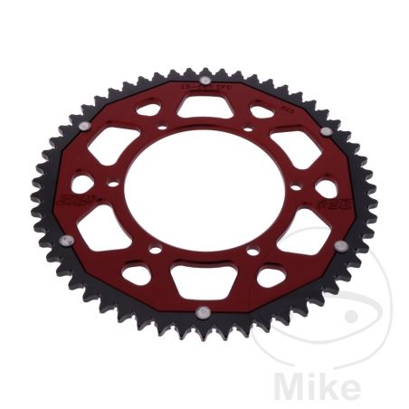 Corona Dual ZF 56 Dientes Paso 428 Roja | Motos Camaral