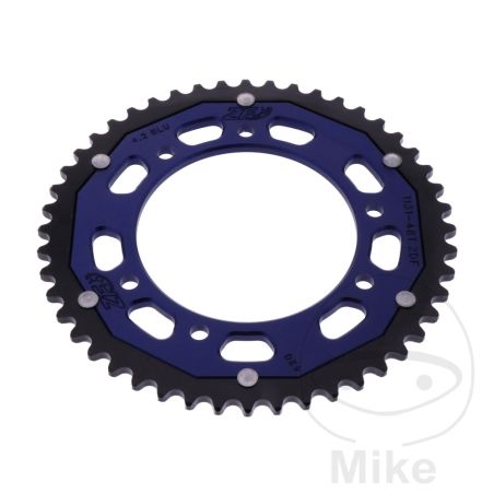 Corona Dual ZF 48 Dientes Paso 420 Azul | Motos Camaral