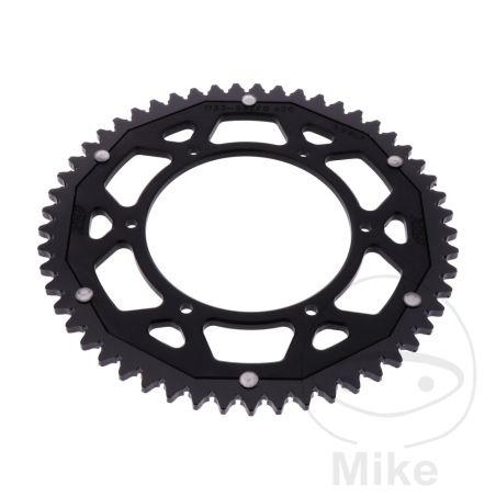 Corona ZF Dual 53 Dientes Paso 420 Negra | Motos Camaral