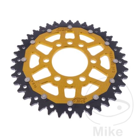 Corona Dual ZF 40 Dientes Paso 520 Dorada | Motos Camaral