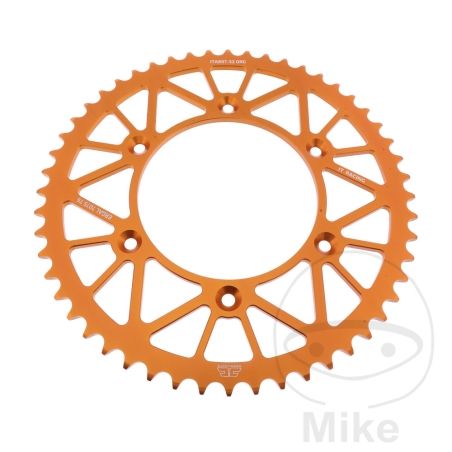 Corona JT 52 Dientes Paso 520 Naranja | Motos Camaral