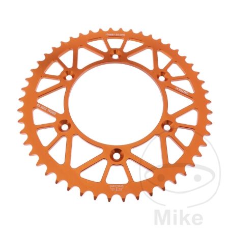 Corona Aluminio JT 50 Dientes Paso 520 Naranja | Motos Camaral
