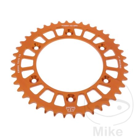 Corona JT 42 Dientes Paso 520 Naranja | Motos Camaral