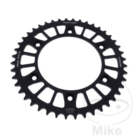 Corona JT Aluminio 44 Dientes Paso 520 Negra | Motos Camaral