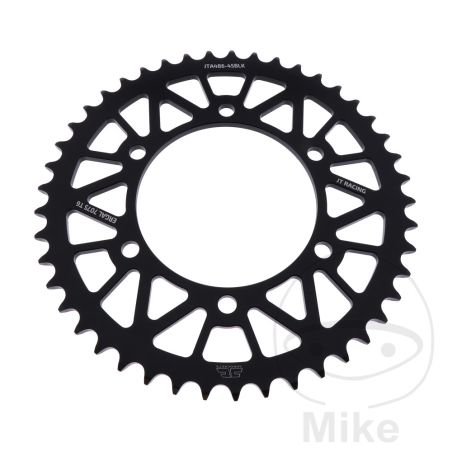 Corona JT Aluminio 45D Paso 520 Negra | Motos Camaral