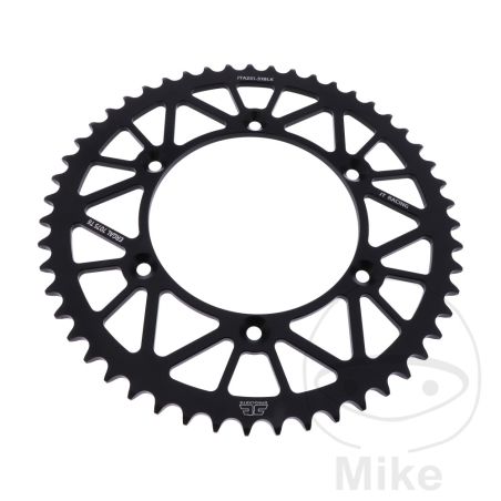 Corona JT Aluminio 51D Paso 520 Negra | Motos Camaral