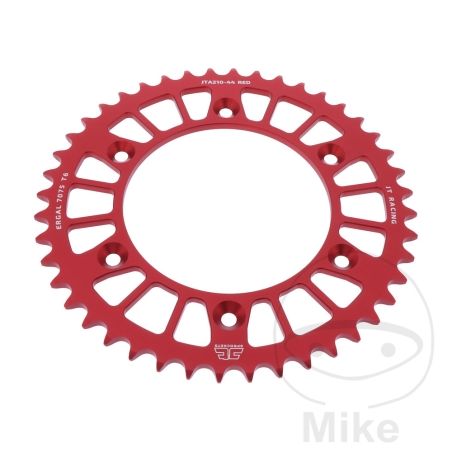 Corona Aluminio JT 44 Dientes Paso 520 Roja | Motos Camaral