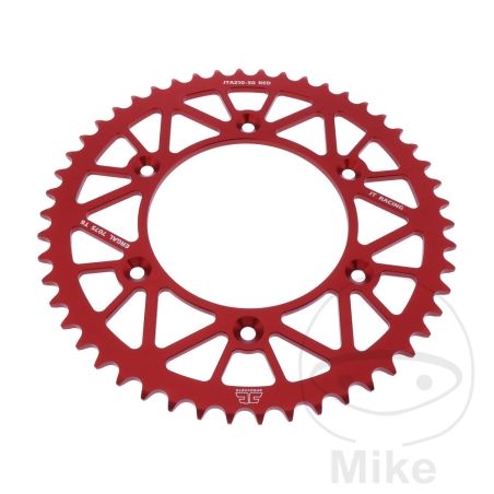 Corona Aluminio 50 Dientes Paso 520 Roja JT | Motos Camaral