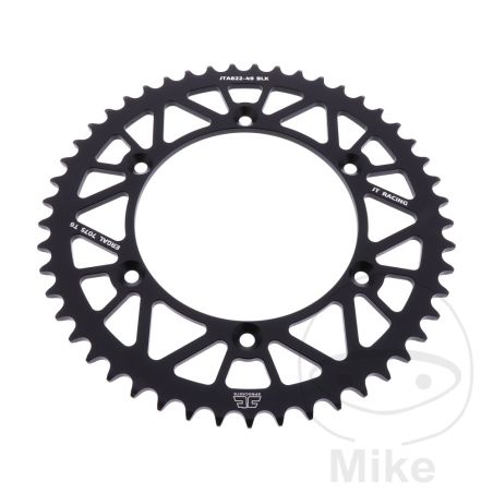 Corona JT Aluminio 49 Dientes Paso 520 Negra | Motos Camaral