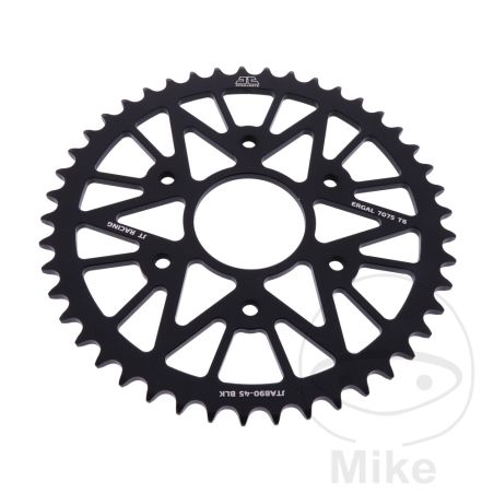 Corona Aluminio 45 Dientes Paso 520 Negra | Motos Camaral