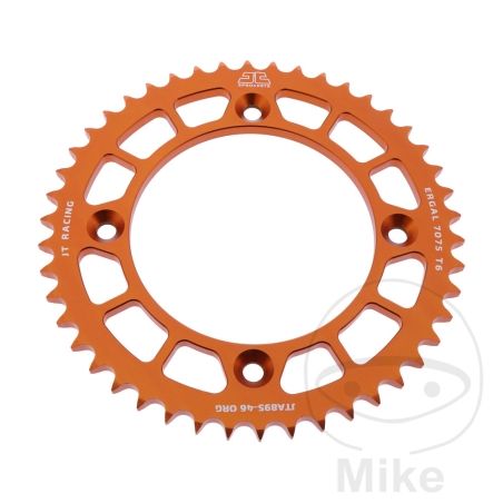 Corona Aluminio JT 46 Dientes Paso 428 Naranja | Motos Camaral