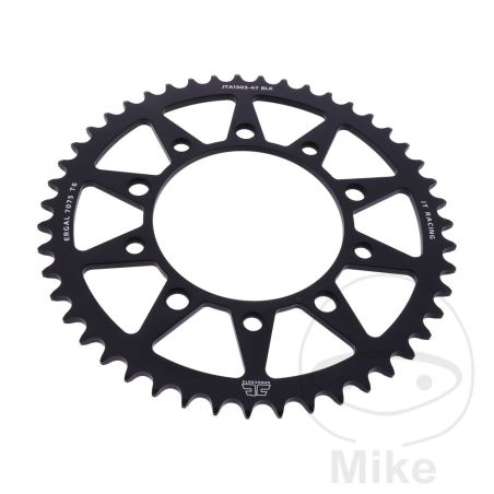 Corona JT Aluminio 47D Paso 520 Negra | Motos Camaral