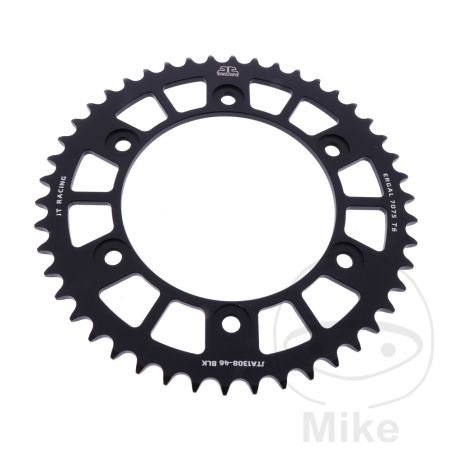 Corona JT Aluminio 46D Paso 520 Negra | Motos Camaral