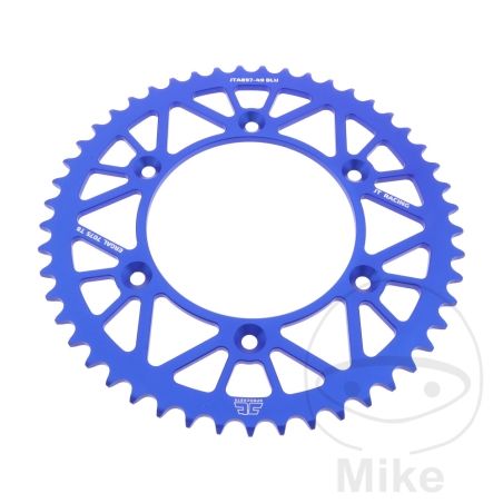 Corona Aluminio JT 49 Dientes Paso 520 Azul | Motos Camaral