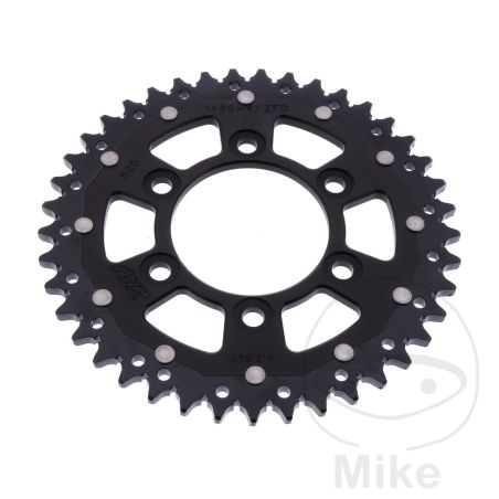 Corona ZF Dual 41 Dientes Paso 525 Negra | Motos Camaral