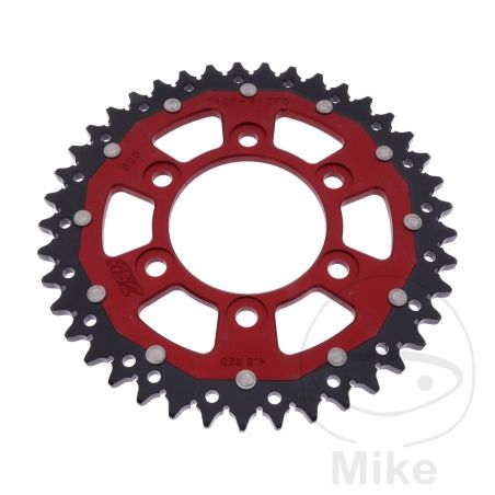 Corona ZF Dual 41 Dientes Paso 525 Roja | Motos Camaral
