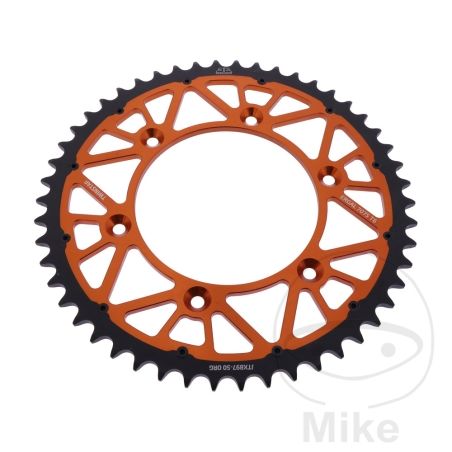 Corona JT Twinstar 50 Dientes Paso 520 Naranja | Motos Camaral