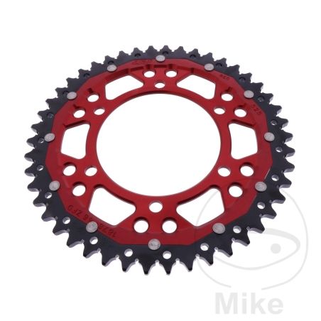 Corona Dual ZF 46 Dientes Paso 525 Roja | Motos Camaral
